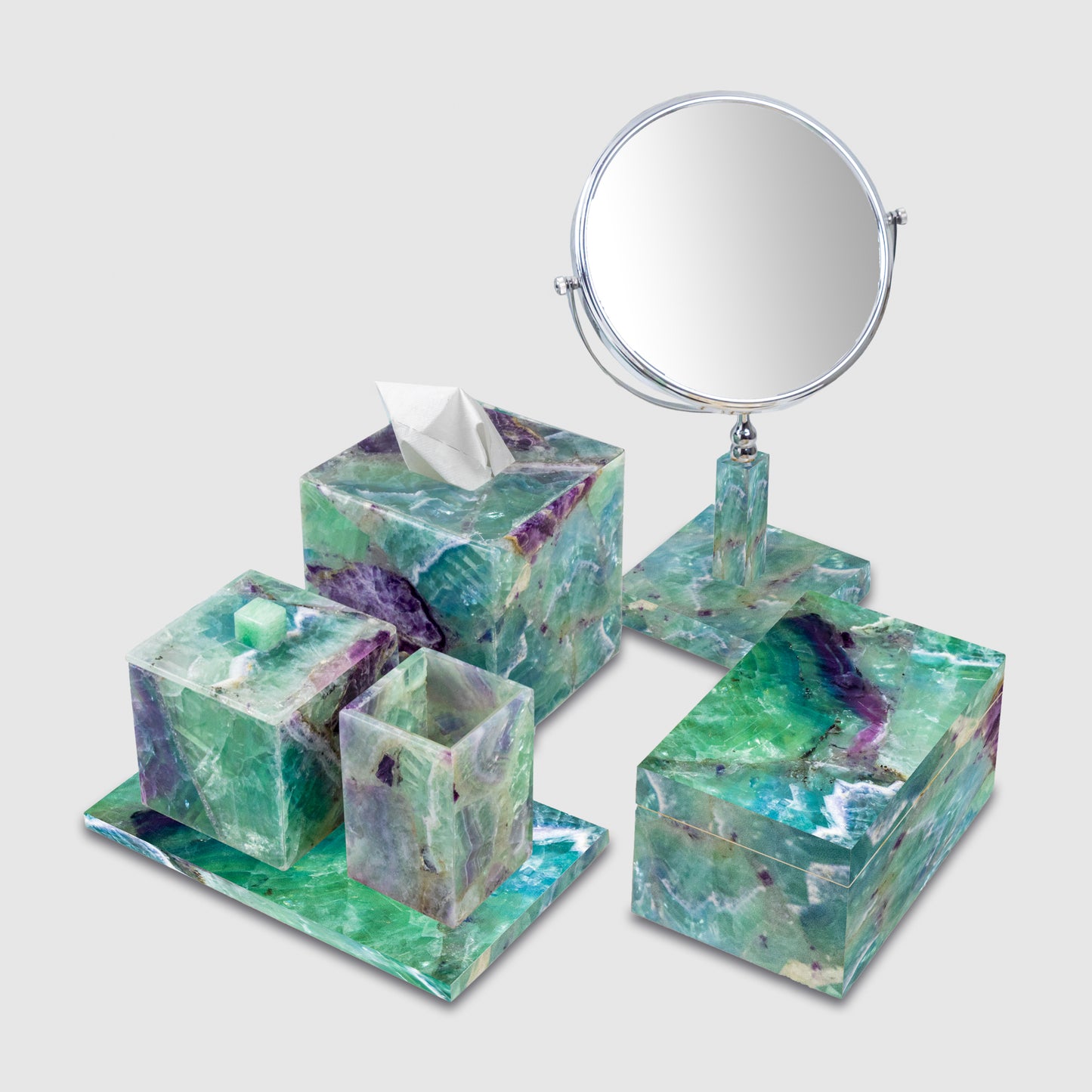 Fluorite Vanity Set