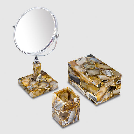 Brown Agate Vanity Boutique Set