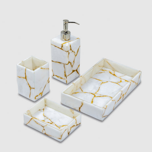 Quartz Gold Essential Bath Set