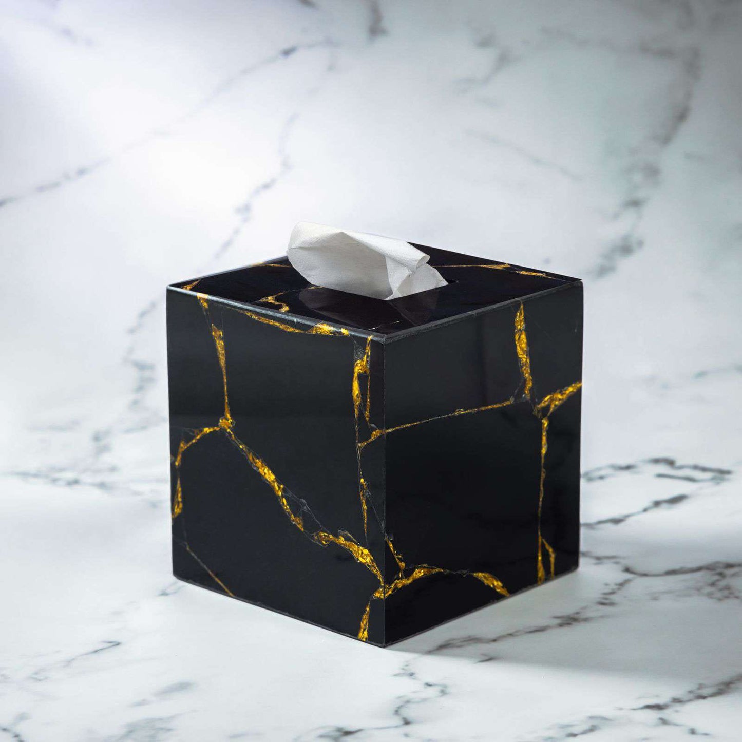 Obsidian Gold Bath Set