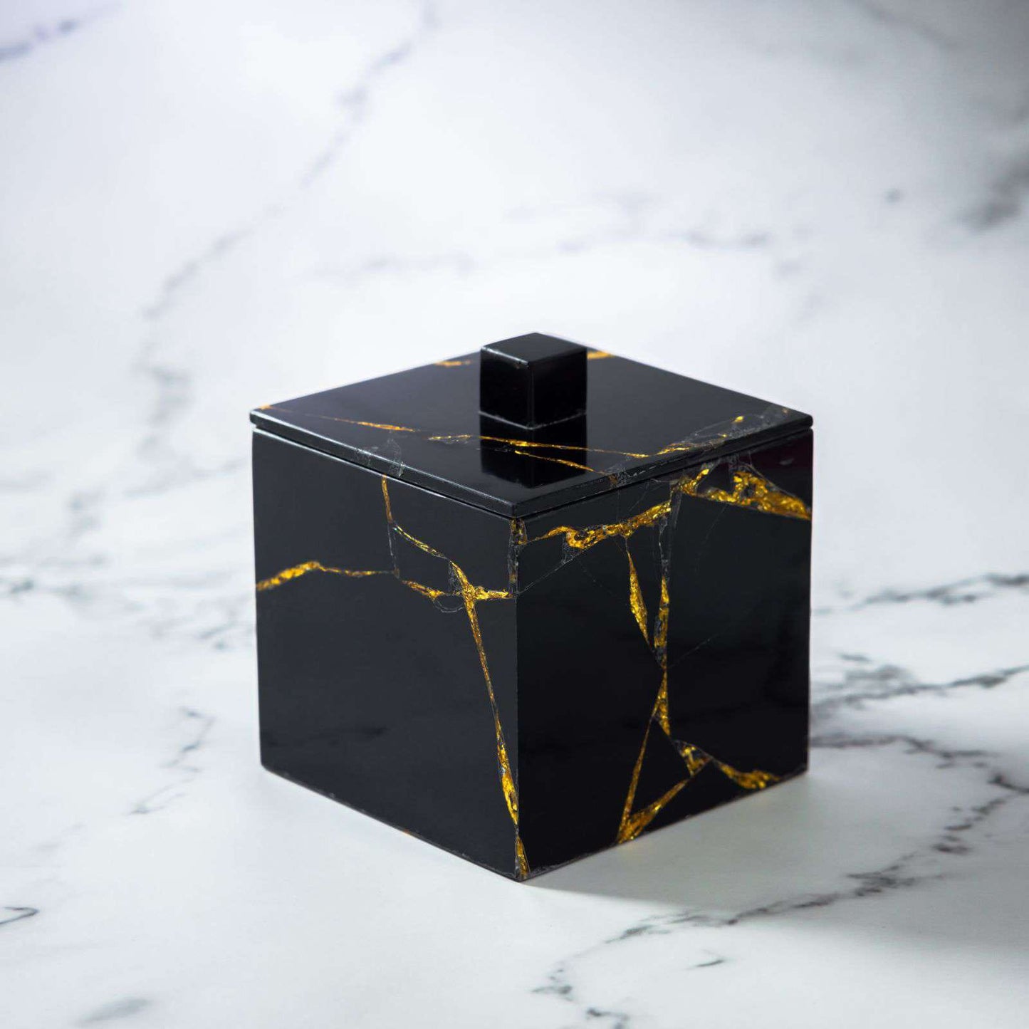 Obsidian Gold Bath Set
