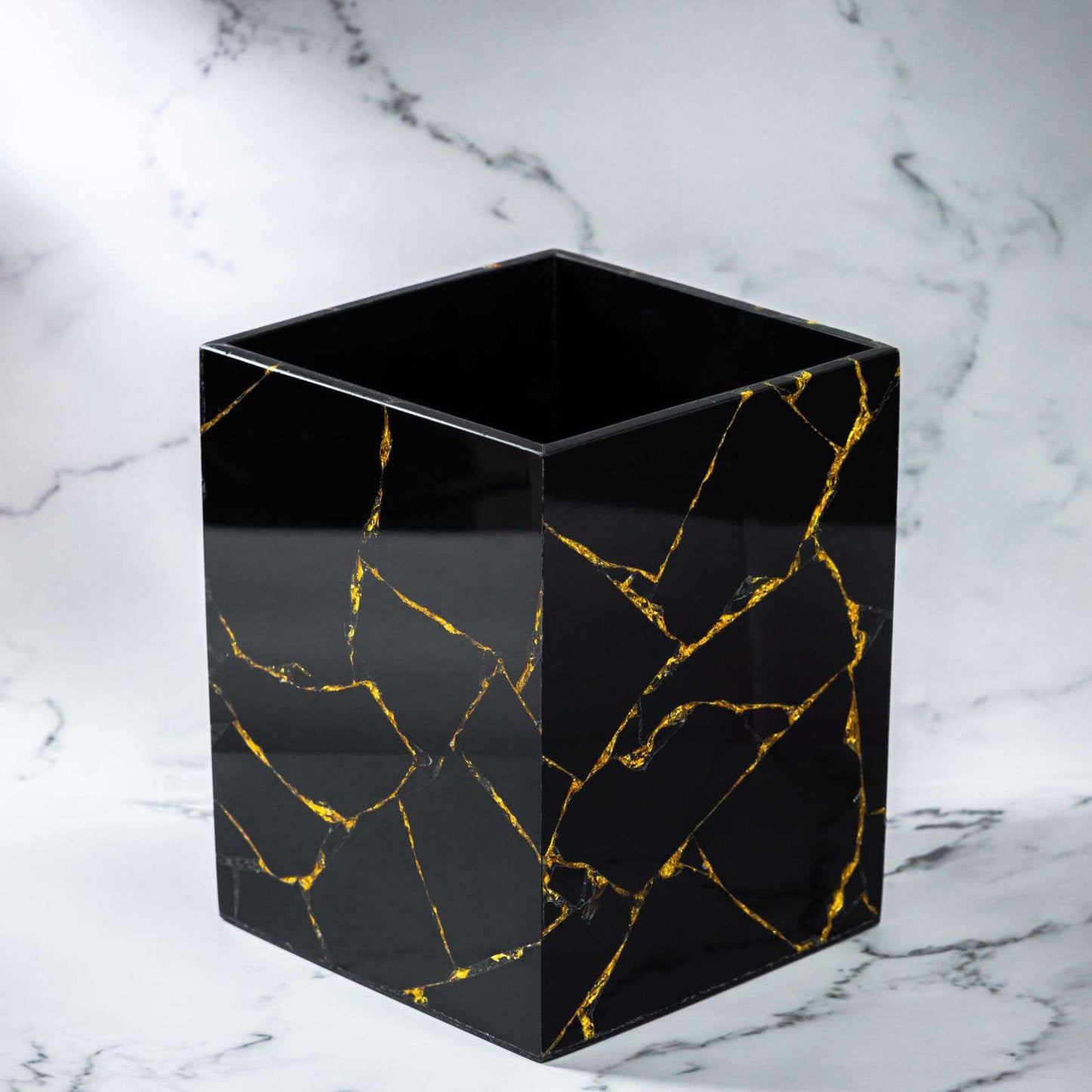 Obsidian Gold Bath Set