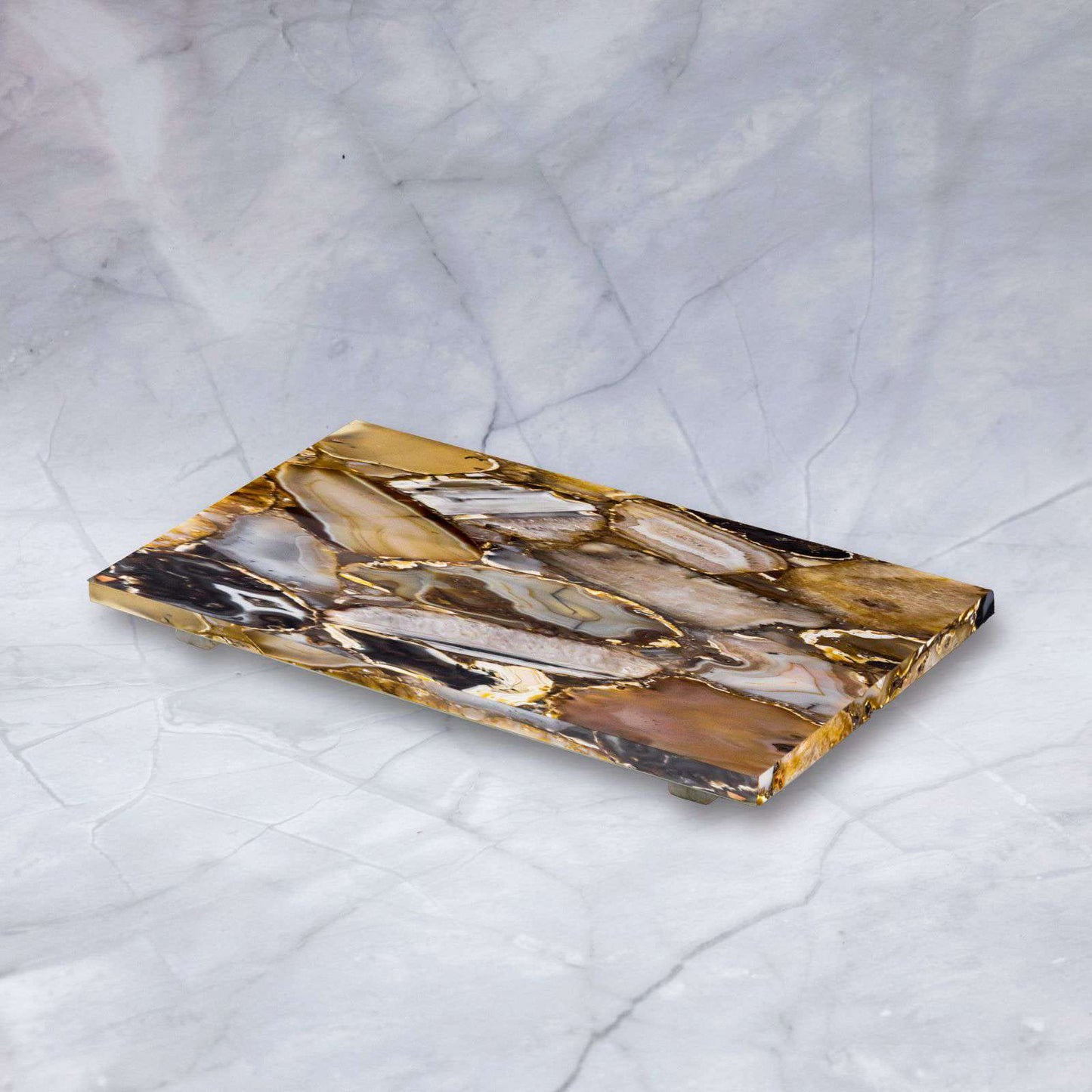 Brown Agate Bath Set