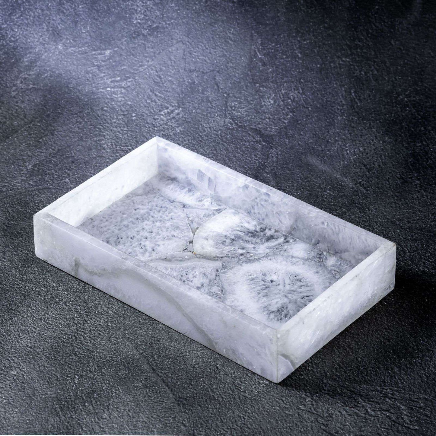 White Quartz Bath Set